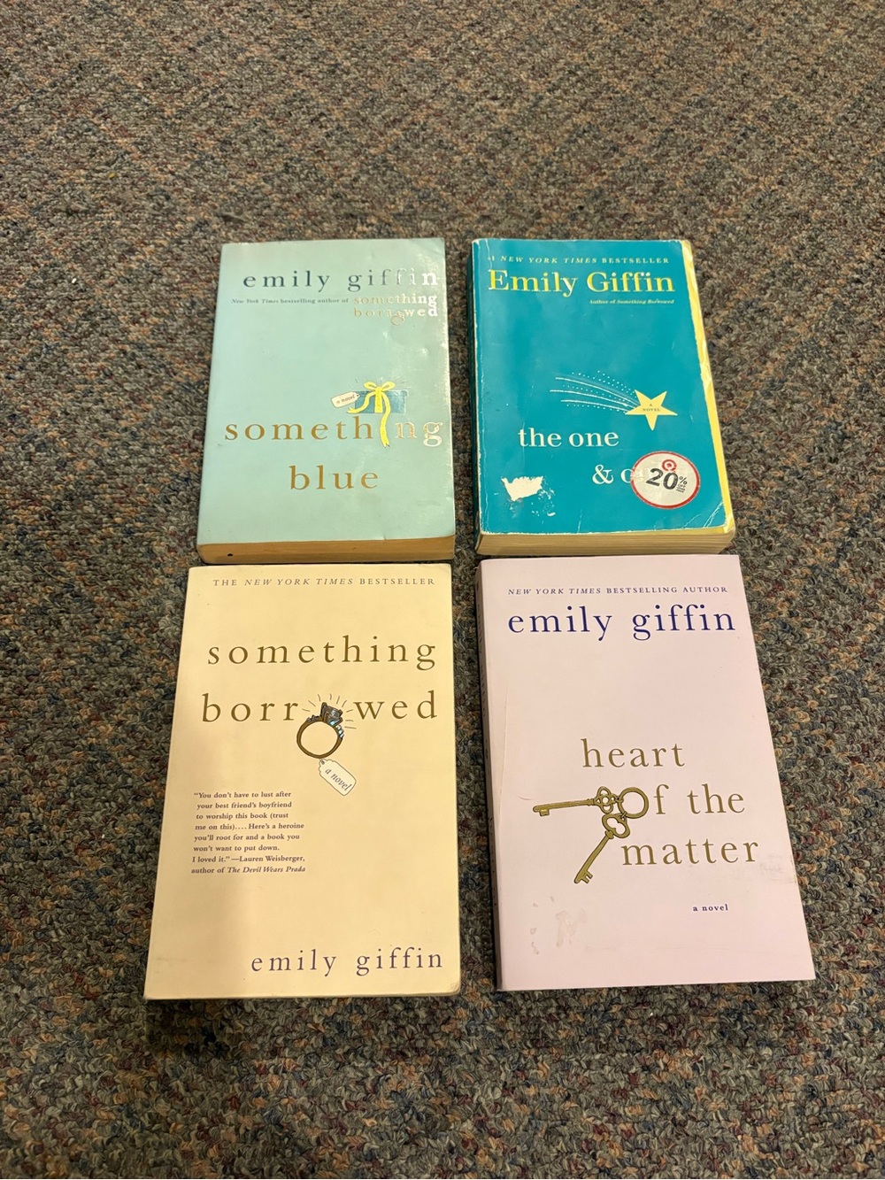 Paperback Book Bundle - Blue, Teal, Cream, Light Pink Covers